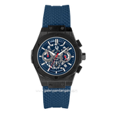 CHRIST VERRA CV 917877G-36 BLU Blue Black Rubber Strap
